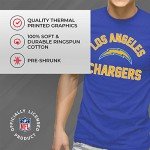 Team Fan Apparel NFL Adult Gameday T-Shirt - Cotton Blend - Tagless - Semi-Fitted - Unleash Your Team Spirit During Game Day (Los Angeles Chargers - Royal, X-Large)
