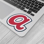 Atlanta City Sport Brave Red A Baseball Logo Bumper Decal Vinyl Sticker 4'' X 5''