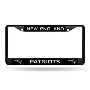 Rico Industries NFL New England Patriots Standard Chrome License Plate Frame 6 x 12.25-"