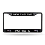 Rico Industries NFL New England Patriots Standard Chrome License Plate Frame 6 x 12.25-"