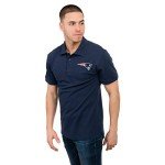 FOCO NFL New England Patriots Mens Polo Short Sleeve ShirtPolo Short Sleeve Shirt, Casual Color, L