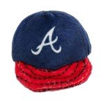 BEST PLUSH CAT TOY - MLB ATLANTA BRAVES Complete Set of 3 piece Cat Toys filed with Fresh Catnip. Incld: 1 Baseball Cap Cat Toy, 1 Baseball Cat Toy with Feathers, & 1 Beer Bottle. Beautiful Team LOGOS