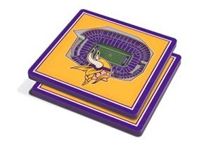 YouTheFan NFL Minnesota Vikings 3D StadiumView Coasters - U.S. Bank Stadium