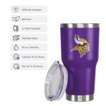FOCO Minnesota Vikings NFL Team Logo 30 oz Tumbler - Purple