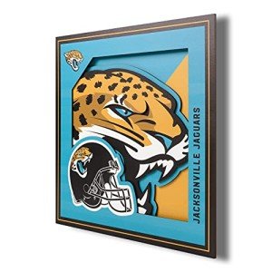 YouTheFan NFL Jacksonville Jaguars 3D Logo Series Wall Art - 12x12