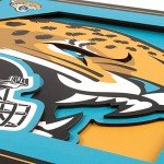 YouTheFan NFL Jacksonville Jaguars 3D Logo Series Wall Art - 12x12