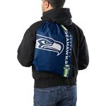 FOCO Seattle Seahawks NFL Big Logo Drawstring Backpack