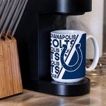 Rico Industries NFL Football Indianapolis Colts 15 oz White Ceramic Coffee Mug
