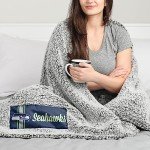 FOCO Seattle Seahawks NFL Big Logo Cloud Sherpa Blanket