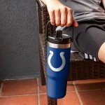 FOCO Indianapolis Colts NFL 30 oz Straw Tumbler