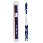 Siskiyou Sports NFL New York Giants Unisex Travel Set Toothbrush and Travel Case,White,One Size