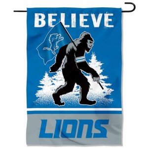 WinCraft Detroit Lions Bigfoot Sasquatch Believe Yard Garden Banner Flag