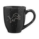 Rico Industries NFL Football Detroit Lions Primary 16 oz Team Color Laser Engraved Ceramic Coffee Mug