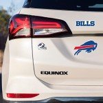 Rico Industries NFL Die Cut 3-Piece Triple Spirit Sticker Sheet, New York Giants , 5 x 7-inches