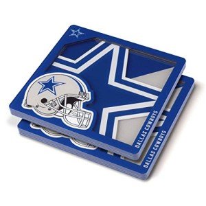 YouTheFan NFL Dallas Cowboys 3D Logo Series Coasters 4" x 4"