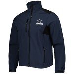 dunbrooke Men's Navy Dallas Cowboys Softshell Fleece Full-Zip Jacket