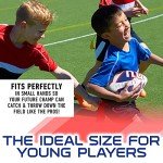 Franklin Sports NFL New York Giants Football - Youth Football - Mini 8.5" Rubber Ball - Perfect for Kids - Team Logos and Colors