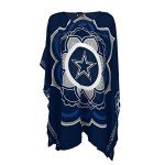 Littlearth Dallas Cowboys NFL Sheer Caftan with Flower Design