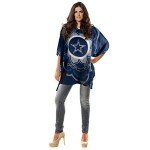 Littlearth Dallas Cowboys NFL Sheer Caftan with Flower Design