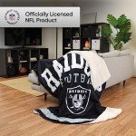 FOCO Las Vegas Raiders NFL Team Property Of Sherpa Fleece Blanket