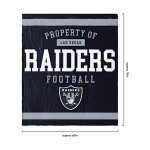 FOCO Las Vegas Raiders NFL Team Property Of Sherpa Fleece Blanket