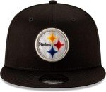 New Era NFL 9FIFTY Team Color Adjustable Snapback Hat Cap - One Size (US, Alpha, One Size, Pittsburgh Steelers - Black)