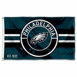 WinCraft Philadelphia Eagles Patch Button Circle Logo Flag Large 3x5 Banner