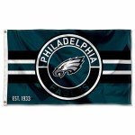 WinCraft Philadelphia Eagles Patch Button Circle Logo Flag Large 3x5 Banner