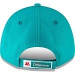 New Era NFL The League 9FORTY Adjustable Hat Cap One Size (US, Alpha, One Size, Miami Dolphins - Aqua)