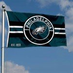 WinCraft Philadelphia Eagles Patch Button Circle Logo Flag Large 3x5 Banner