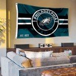WinCraft Philadelphia Eagles Patch Button Circle Logo Flag Large 3x5 Banner