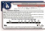 Shohei Ohtani 2024 Bowman Baseball Series Mint Card #33 made by Topps One of the First cards picturing him in his new White Los Angeles Dodgers Jersey