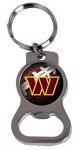 Rico Industries NFL Washington Commanders Bottle Opener Key Chain Metal Keychain - Beverage Bottle Opener With Key Ring - Pocket Size 5.5 X 1.5