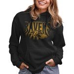 Junk Food Clothing x NFL - Baltimore Ravens - Team Spotlight - Unisex Adult Pullover Fleece Hoodie for Men and Women - Size 3X-Large