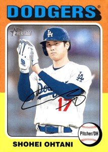 2024 Topps Heritage #371 Shohei Ohtani Los Angeles Dodgers Official MLB Baseball Card in Raw (NM or Better) Condition