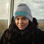 Zihogrc Football Fans Embroidered Beanie Knit Hat for Men Women Winter Hat