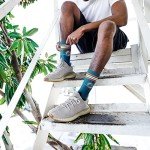 For Bare Feet NFL Youth 4 Stripe Deuce Crew Sock, Miami Dolphins, One Size