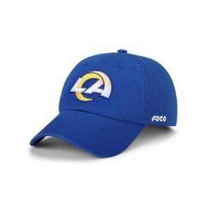 FOCO Men's Los Angeles Rams Cap NFL Logo Casual Hat, Team Color