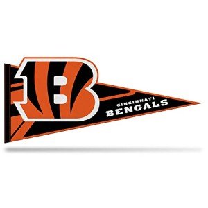 Rico Industries NFL Football Cincinnati Bengals Soft Felt Pennant - EZ to Hang - Home Décor (Game Room, Man Cave, Bed Room)