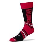 FBF NFL Atlanta Falcons Unisex Go Team Dress Sock Team Color OSFM (V-5057-F02-O-GT-782372)