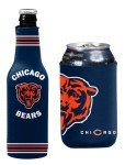 Football Can & Bottle Holder Insulator Beverage Huggie Cooler (Chicago Navy Crest/Logo (Bears))