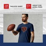 Team Fan Apparel NFL Modern Throwback T-Shirt - Cotton & Polyester Short Sleeve Adult Sports Tee (Chicago Bears - Team Color, Large)