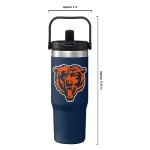 FOCO Chicago Bears NFL 30 oz Straw Tumbler