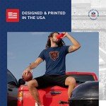 Team Fan Apparel NFL Modern Throwback T-Shirt - Cotton & Polyester Short Sleeve Adult Sports Tee (Chicago Bears - Team Color, Large)