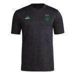 adidas Men's Short Sleeve Pre-Game T-Shirt, Black/Austin Fc, X-Large