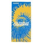 Northwest NFL Los Angeles Chargers Unisex-Adult Beach Towel, 30" x 60", Psychedelic