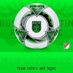 Franklin Sport MLS Austin FC Soccer Ball - Official Size 5 Soccer Ball - Regulation Size + Weight Soccer Ball for Kids + Adults - Boys + Girls Soccer Ball - Air Pump Included