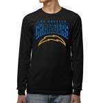 Junk Food Clothing x NFL - Los Angeles Chargers - Bold Logo - Unisex Adult Long Sleeve T-Shirt for Men and Women - Size Small