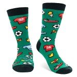 I'd Rather Be - Funny Socks For Men & Women - Gifts For Golfing, Hunting, Camping, Hiking, Skiing, Reading, Sports and more (US, Alpha, One Size, Regular, Regular, Watching Soccer)
