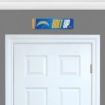 Rico Industries NFL Football Los Angeles Chargers Metal Street Sign 4" x 15" Home Décor - Bedroom - Office - Man Cave